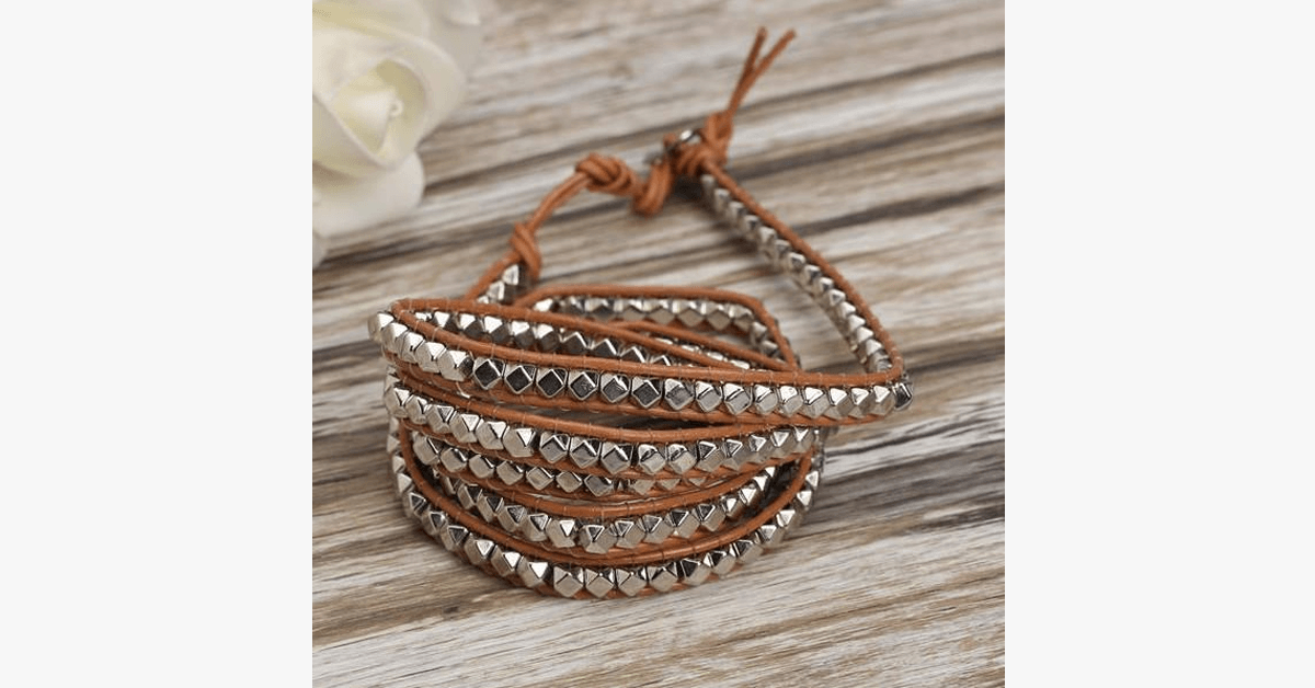 Desert Hex Wrap Bangle