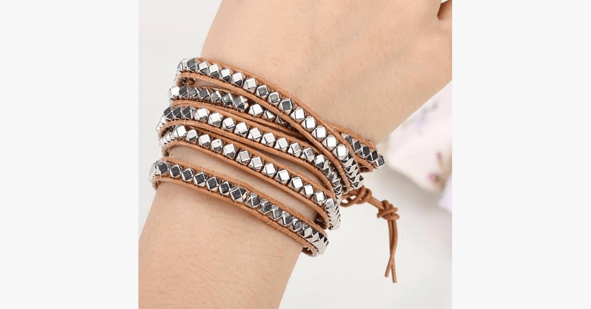 Desert Hex Wrap Bangle