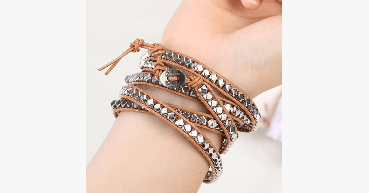 Desert Hex Wrap Bangle