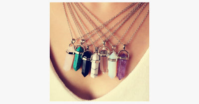 Colored Quartz Pendant