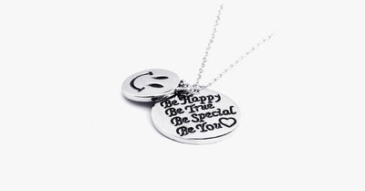 Be Happy and True Pendant