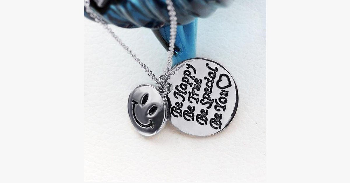 Be Happy and True Pendant