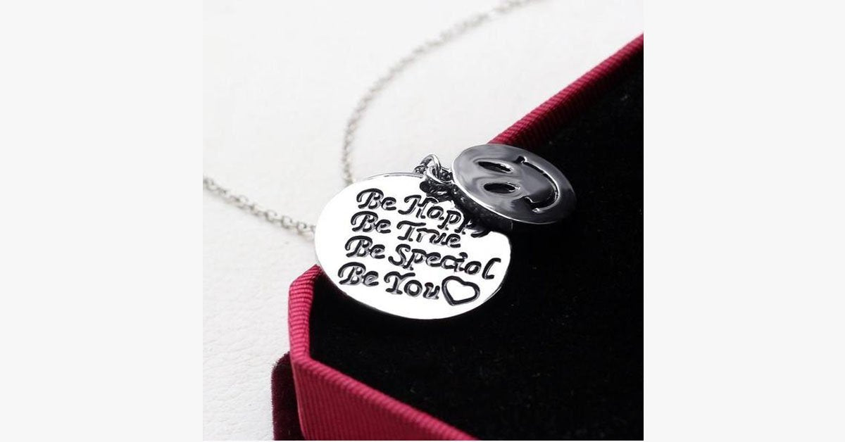 Be Happy and True Pendant