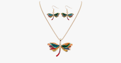 Butterfly Hippie Pendant Set