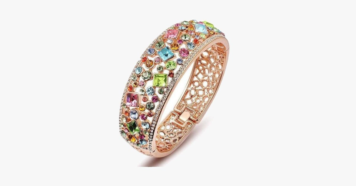 Colorful Crystal Bangle
