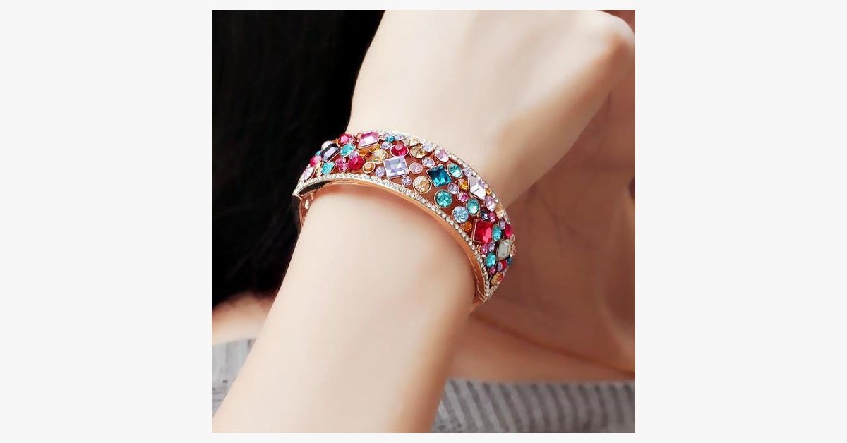Colorful Crystal Bangle