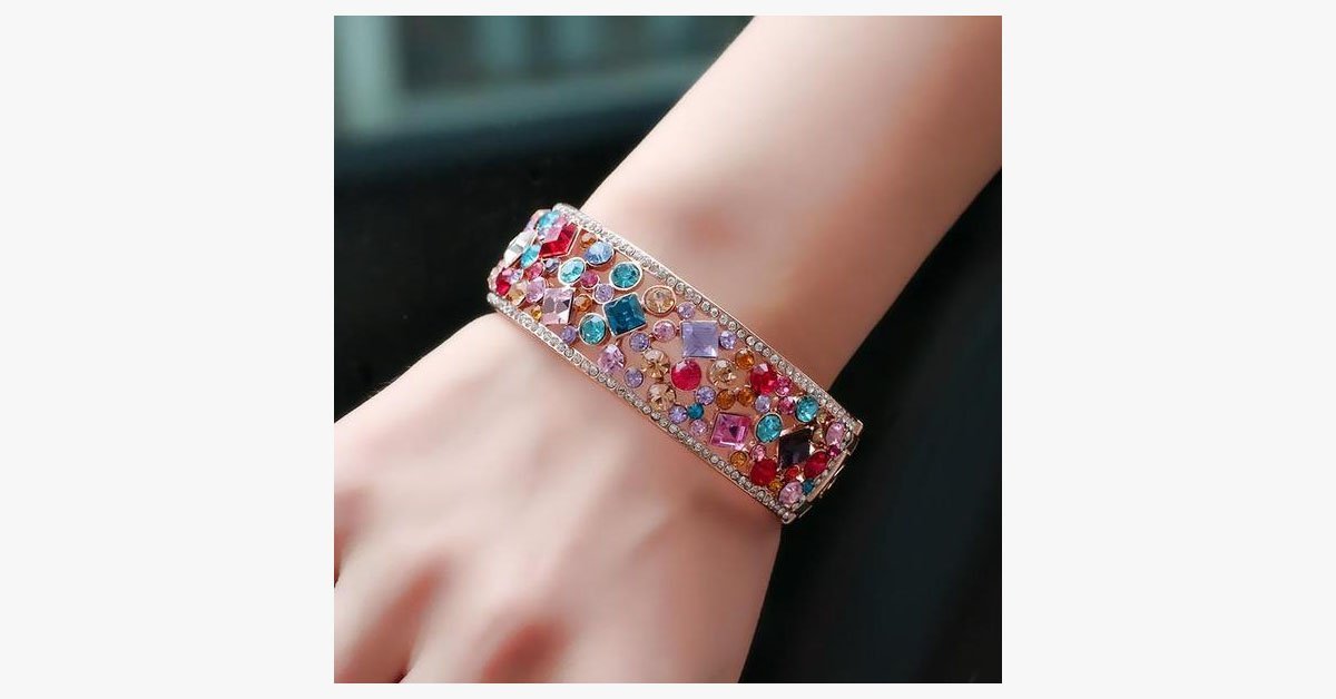 Colorful Crystal Bangle