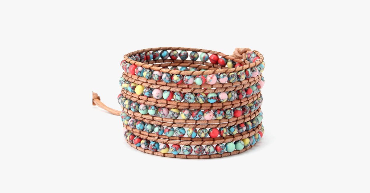 Beautiful Colourful Mess Wrap Bracelet