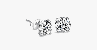 Crystal Stud Earrings - 4mm