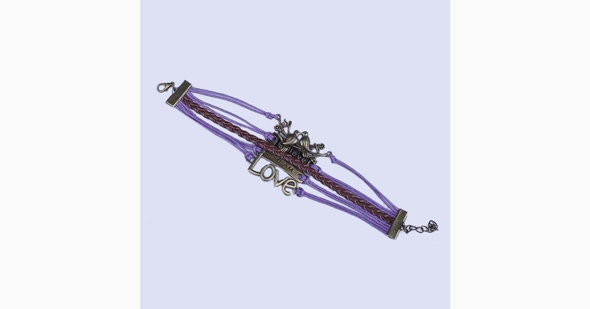 Believe Dream Love Bracelet