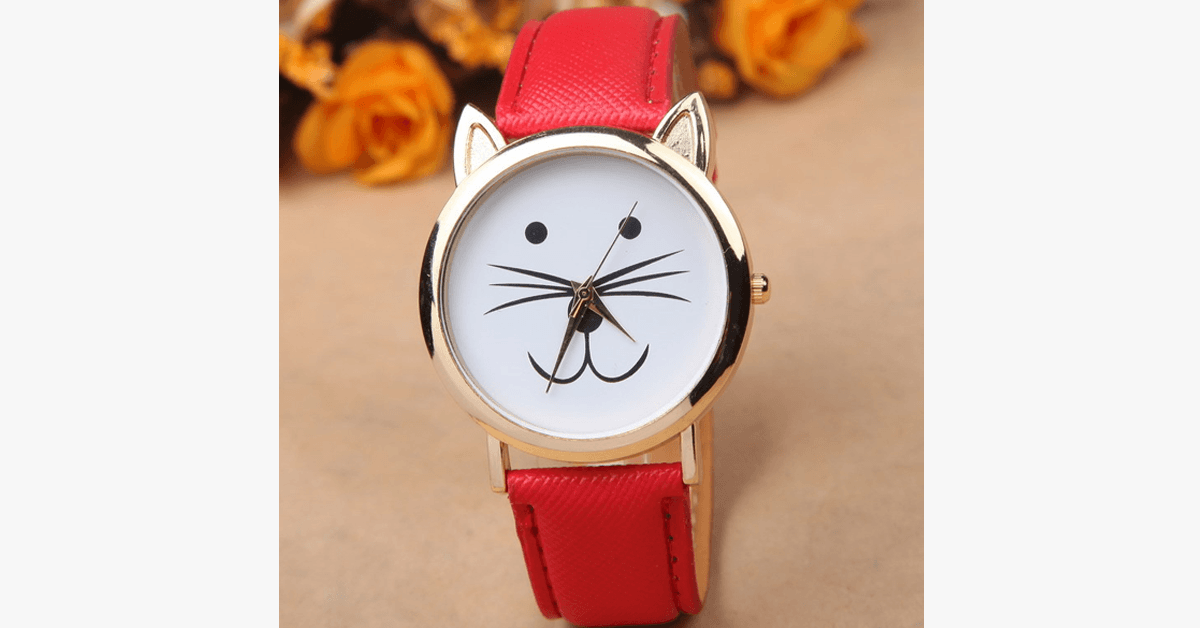 Cute Cat Watch- Best Gift Ever For Cat Lovers!