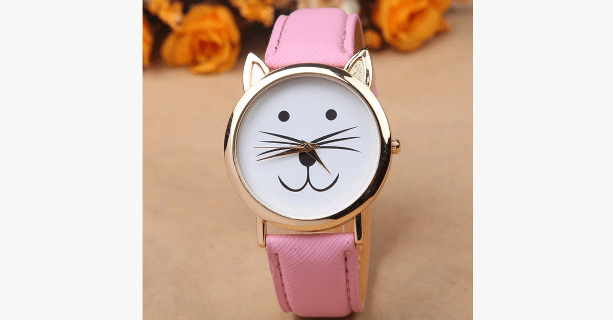 Cute Cat Watch- Best Gift Ever For Cat Lovers!