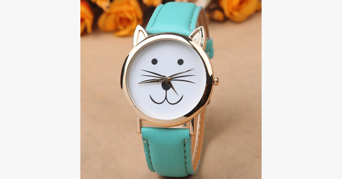 Cute Cat Watch- Best Gift Ever For Cat Lovers!