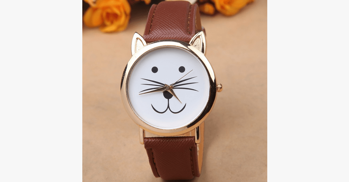Cute Cat Watch- Best Gift Ever For Cat Lovers!