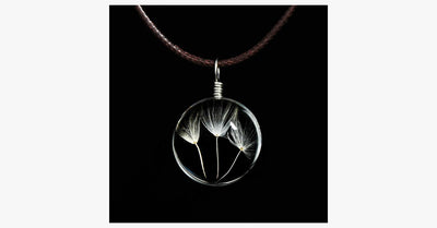 Crystal Glass Ball Wish Pendant