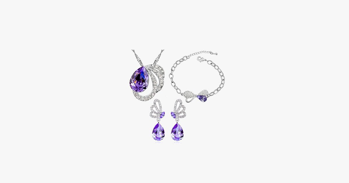 Butterfly Pendant Set