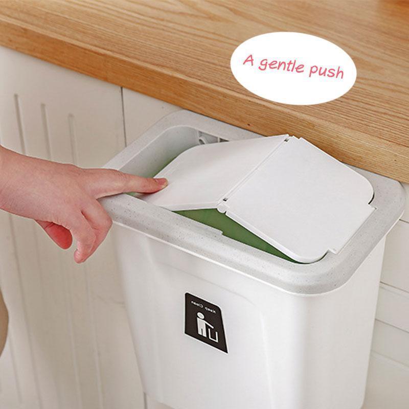 Convenient Push-top Trash Can