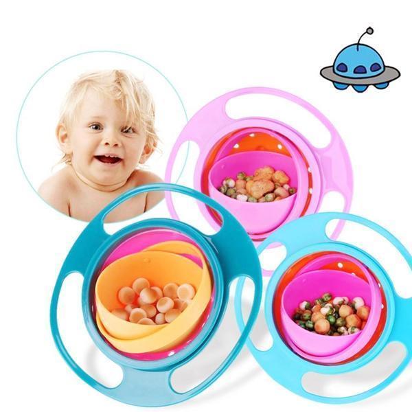 360-degree rotating leak-proof bowl