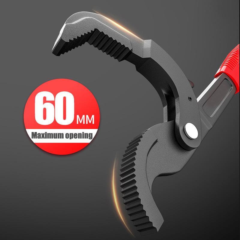 Carbon Steel Adjusting Spanner Power Grip Pipe Wrench