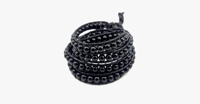 Black on Black Pearl Bracelet