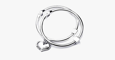 Big Sis Lil Sis Charm Bangle Set