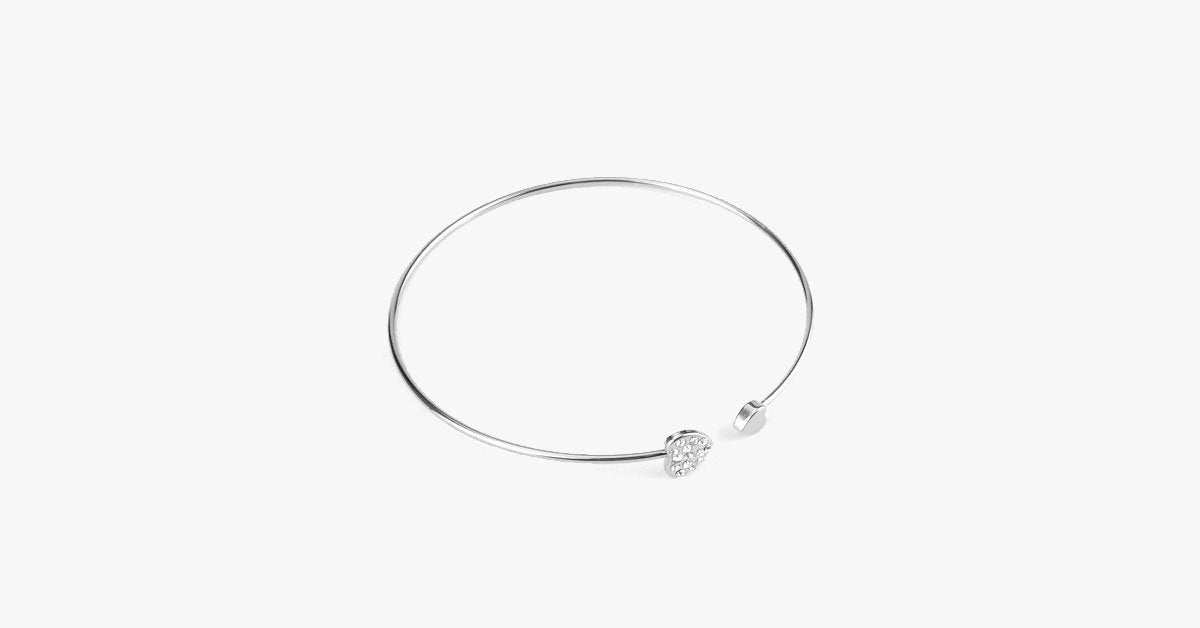 Crystal Heart Bangle