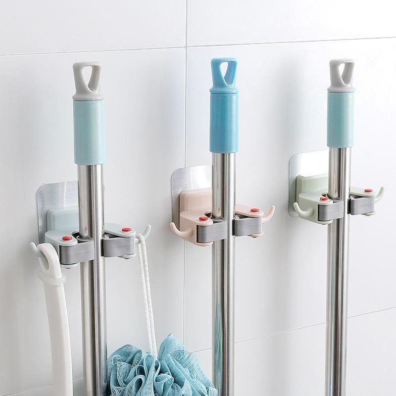 Bathroom Wall Mounted Mop Clip