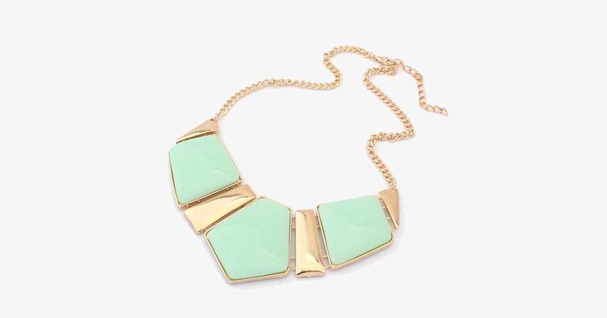 Candy Color Collar Statement Necklace
