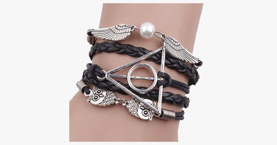 Black Deathly Hallows Bracelet