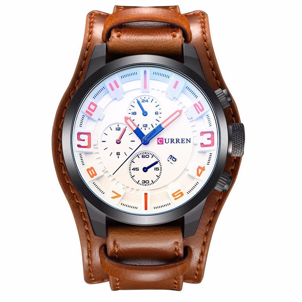 Casual Decorative Sub-dial Male Quartz Watch