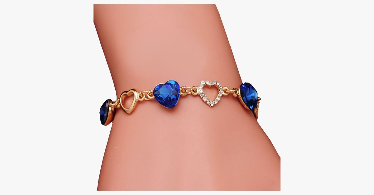 Crystal Heart Bracelet