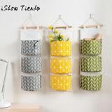 3 Grids Wall Hanging Storage Bag Organizer