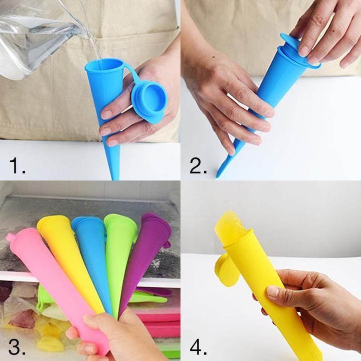 Colorful Silicone - Ice Pop Mold Set