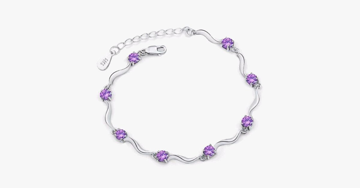 Crystal Charm Chain Bracelet
