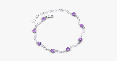 Crystal Charm Chain Bracelet