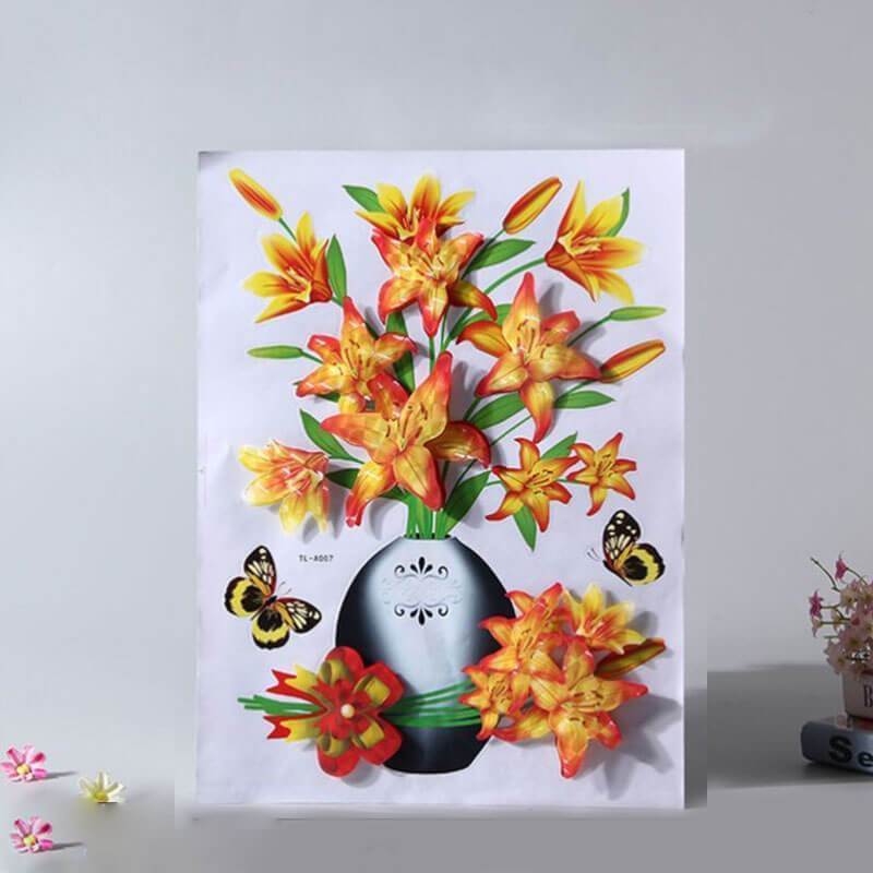 3D Stereo Flower Wall Sticker