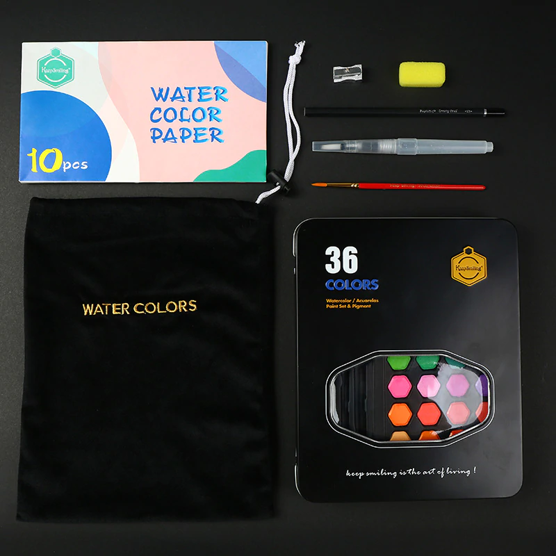 36 Color Watercolor Paint Set