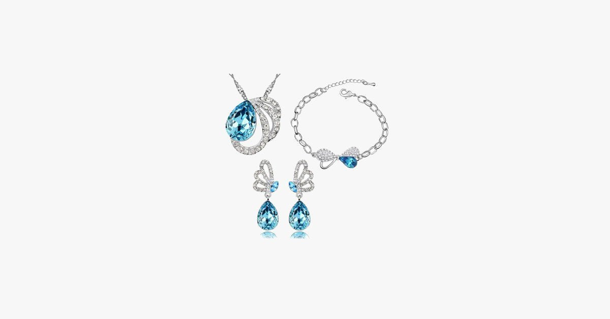 Butterfly Pendant Set