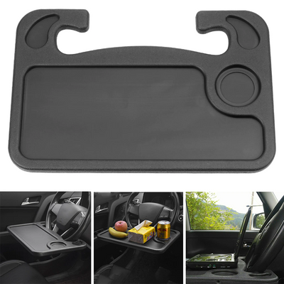 Car Mini Table Laptop Computer Desk Drink Food Coffee Tray Stand Steering Wheel.