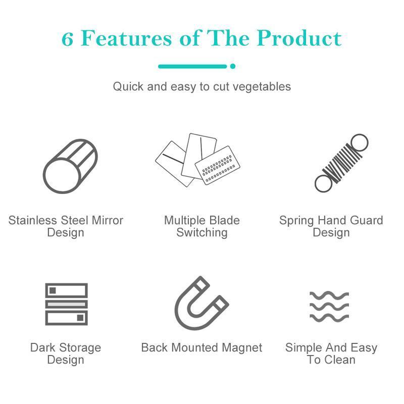 3-in-1 Stainless Steel Vegetable Cutter