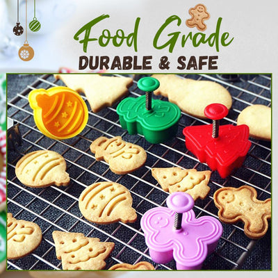 3D Cookie Cutter Stamp 4-Piece Set