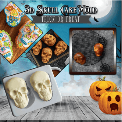 3D Skull Cake Jelly Chocolate Mould