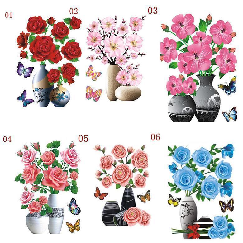 3D Waterproof Rose Wall Sticker