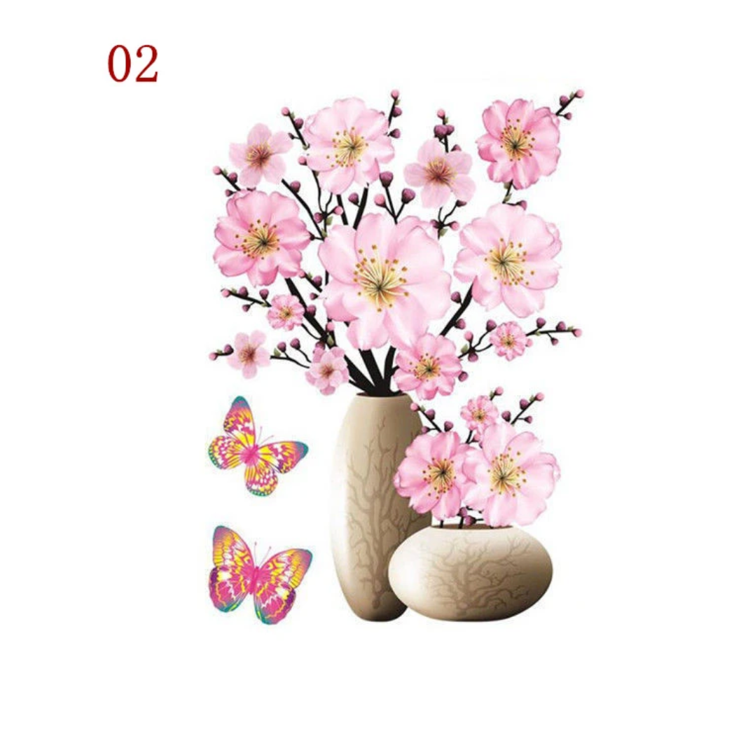 3D Waterproof Rose Wall Sticker