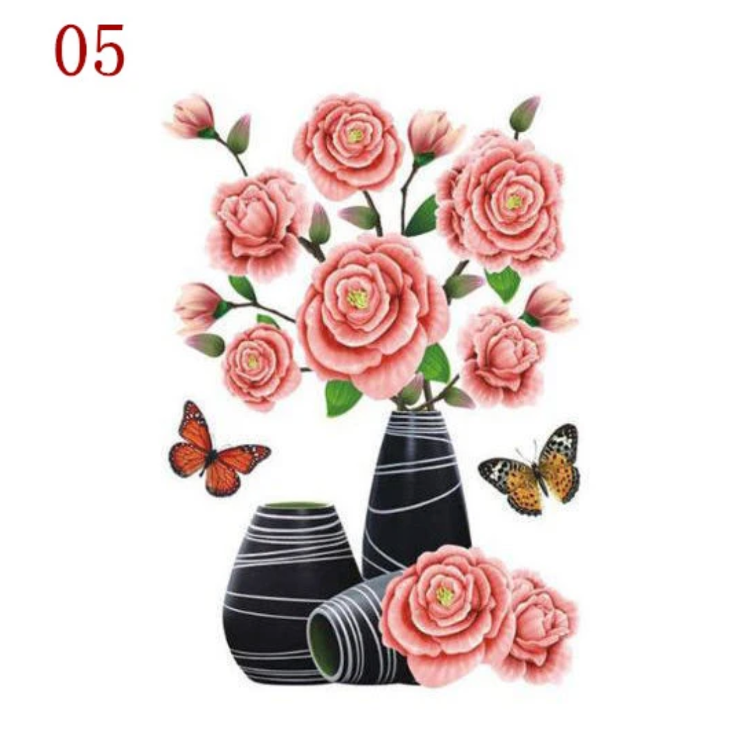 3D Waterproof Rose Wall Sticker