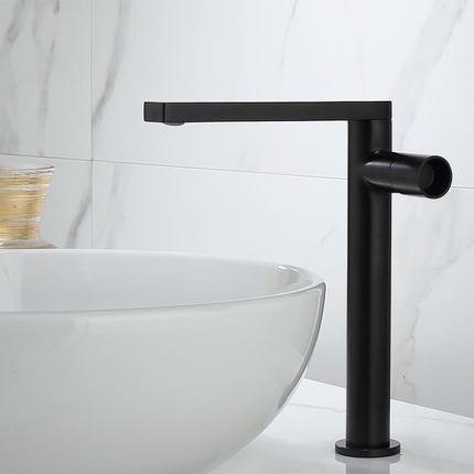 Basin Faucet Gold Single Handle Brass Sink Vanity Bathroom