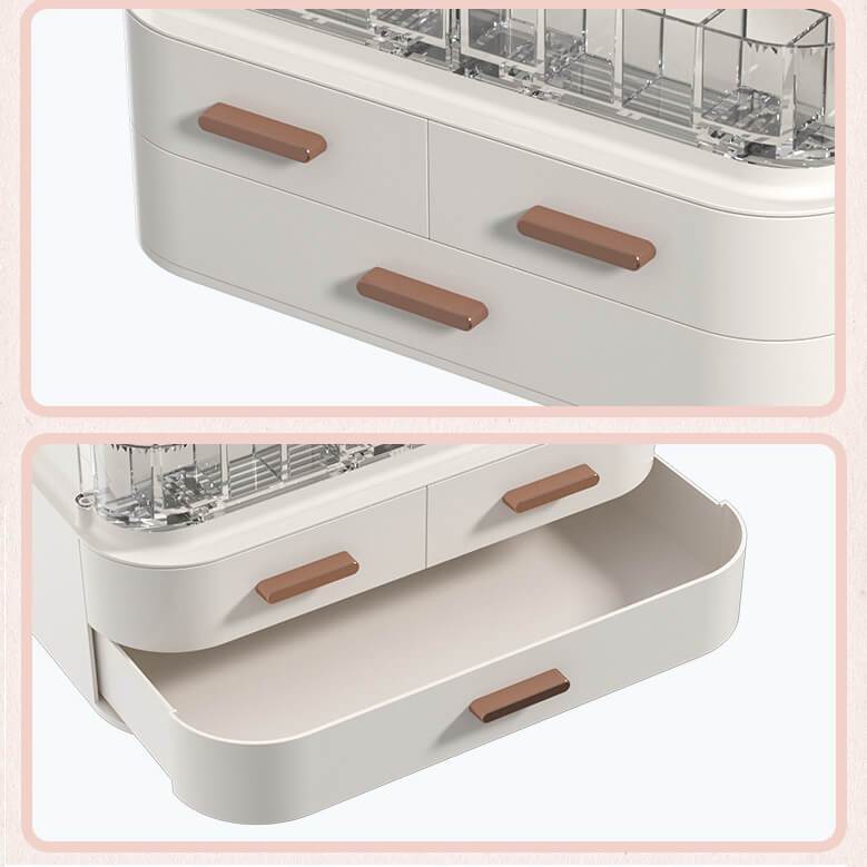 Cosmetics Storage Box With Light and Mirror