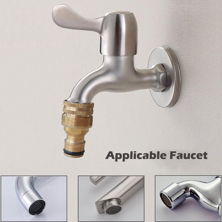 3 in 1 Faucet Adapter,Connect Car Wash Water Pipe Fittings