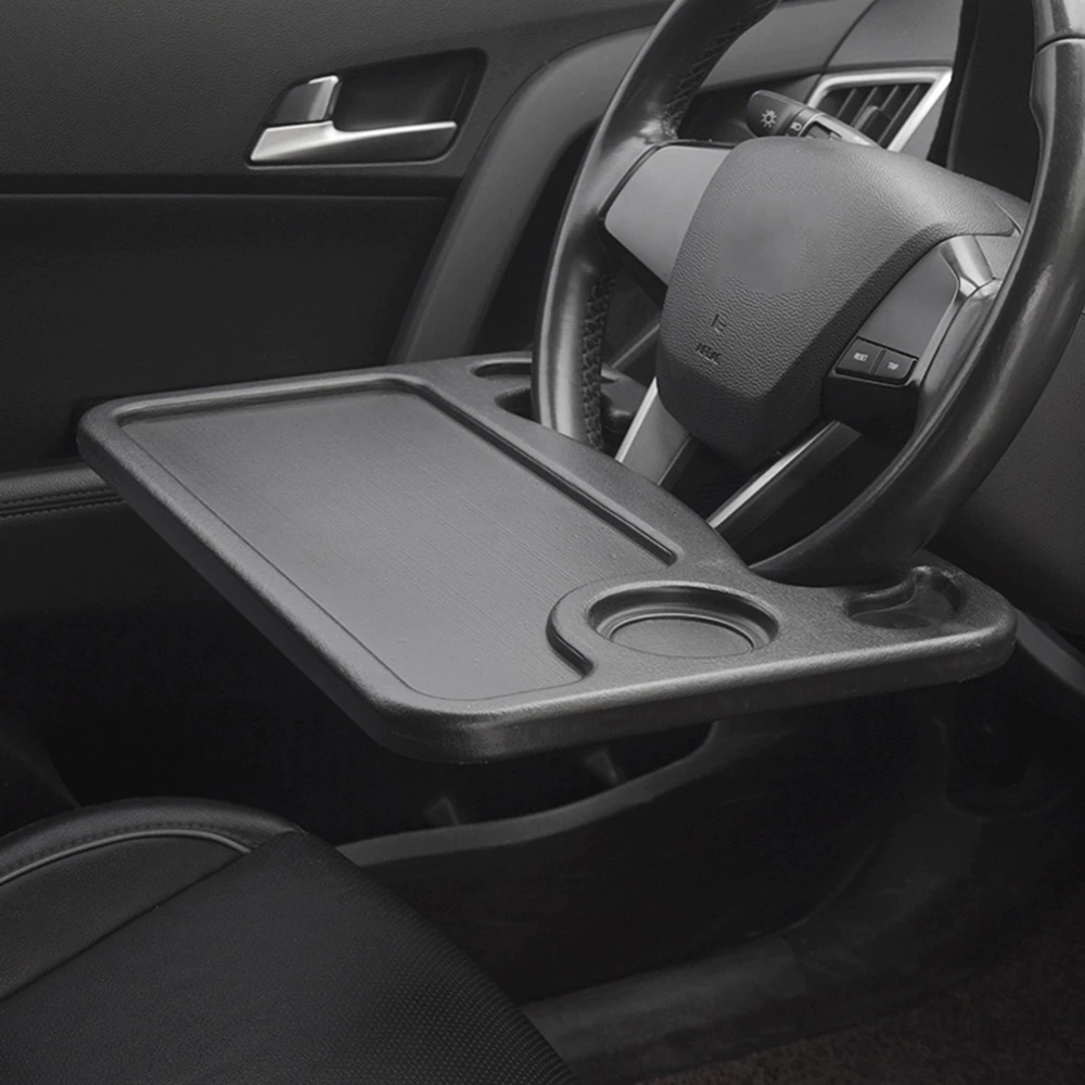 Car Mini Table Laptop Computer Desk Drink Food Coffee Tray Stand Steering Wheel.