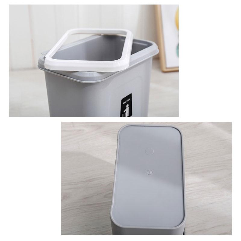 Convenient Push-top Trash Can